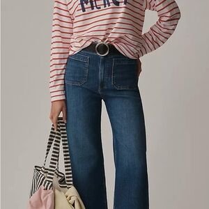 Collette Crop Wide-Leg Jeans by Maeve 28T